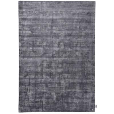 Handgewebter Teppich aus Viskose - Anthrazit - 85x155 cm