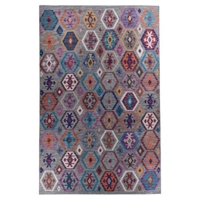 Teppich aus Polyester, maschinell bedruckt - Grau Multi - 190x290 cm