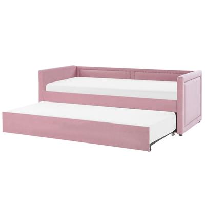 Tagesbett Stoff rosa 90x200
