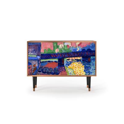 Sideboard bunt mit 2 Schubladen und 2 Türen L 115 cm