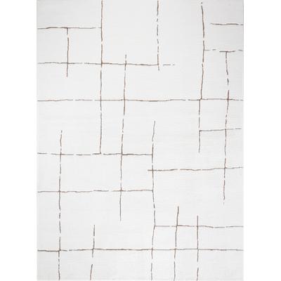 Moderner Skandinavischer Teppich Elfenbein/Terracotta 200x275