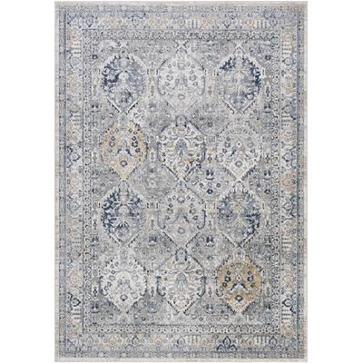 Vintage Orientalischer Teppich Grau/Blau/Hellbraun 200x275