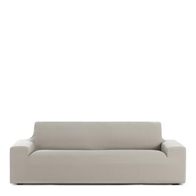 Bi-elastischer 4-Sitzer-Sofabezug 210 - 240 cm, leinenfarben