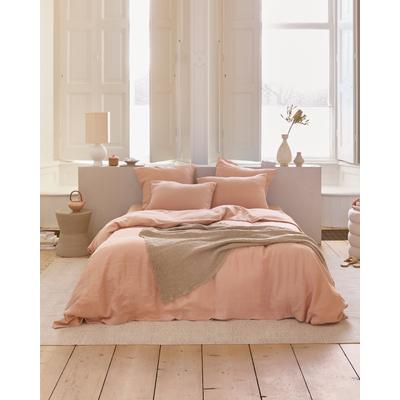 Bettbezug aus Leinen, Rosa, 200x200 cm