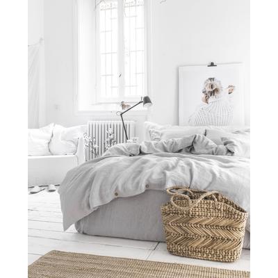 Bettbezug aus Leinen, Grau, 135x200 cm
