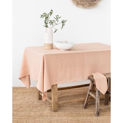 Tischdecke aus Leinen, Rosa, 150x250 cm