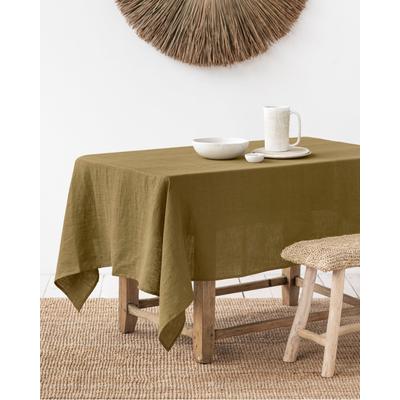 Tischdecke aus Leinen, Grün, 200x200 cm