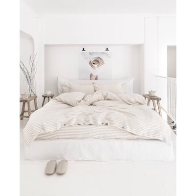 Bettbezug-Set aus Leinen, Mehrfarbig, 220x220 cm