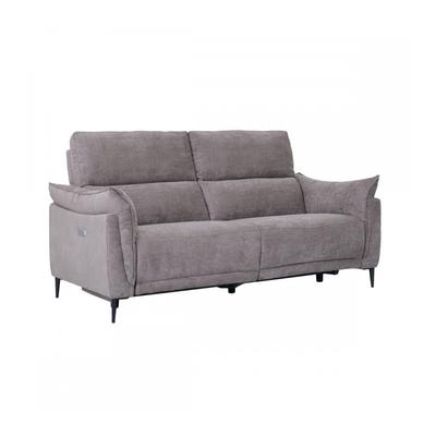 3-Sitzer Sofa mit Relaxfunktion Stoffbezug Braun