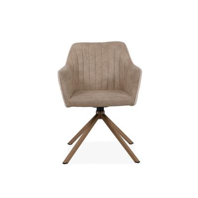 Set aus 2 Stühlen aus Bouclé-Stoff - L60 cm -
