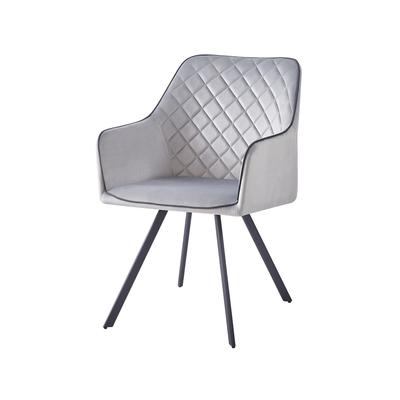Stuhl aus Kunstleder 58 x 85 cm, Grau