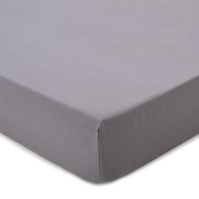 Spannbettlaken - 100% Leinen - 160x200+25 cm, Anthrazit