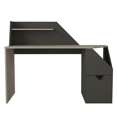 Schreibtisch mit 2 Schubladen in Grau