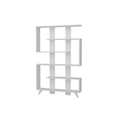 Bücherregal mit 5 Regalfächern in Weiß