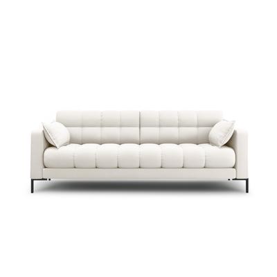 3-Sitzer Sofa aus strukturiertem Stoff leichtes beige