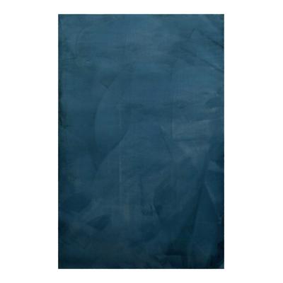 Teppich Weiches Kaninchenfell-Effekt blau getuftet 120x170