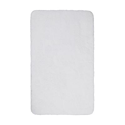 Badteppich in Weiß einfarbig 70x120