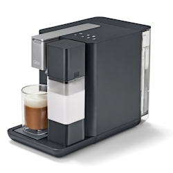 Tchibo Qbo MILK MASTER Premium Kapselmaschine mit Milchschaumfunktion, Grey