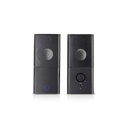 Nedis Gaming Speaker - Speaker channels: 2.0 - USB Powered - 3.5 mm Male - 18 W - Without Lighting - Volume control - Connection output: 1x 3.5 mm Audio Out Image