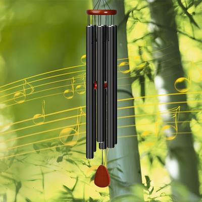 "TEMU 41" Zen-inspired Large Aluminum Wind Chimes - Outdoor, Garden & Patio Decor | Design | Ideal Gift, Zen Atmosphere, Room Decor" Image