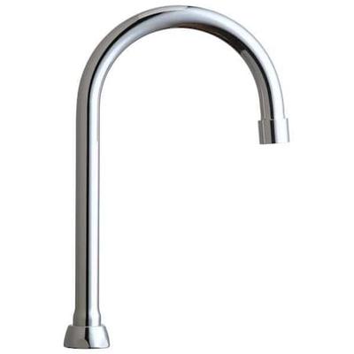 CHICAGO FAUCET GN2BFCJKABCP Spout Assembly, Gooseneck, 5-1/4 In Spout