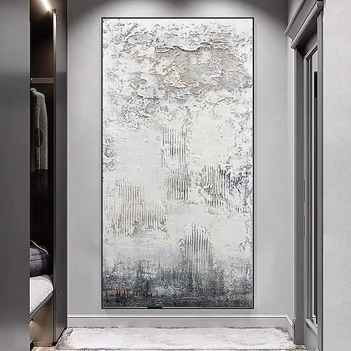 Mintura handgefertigte Ölgemälde mit dicker Textur auf Leinwand, Wandkunst, Dekoration, moderne abstrakte Bilder für die Inneneinrichtung, gerolltes, rahmenloses, ungedehntes Gemälde Image