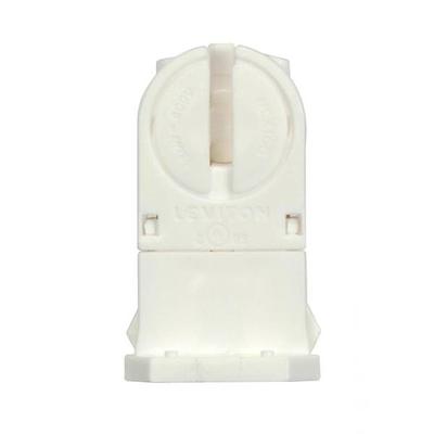 Satco 91928 - White T5 Miniature Bi-Pin Rotary Locking Lampholder (T5 SOCKET LAMPHOLDER TALL G5)