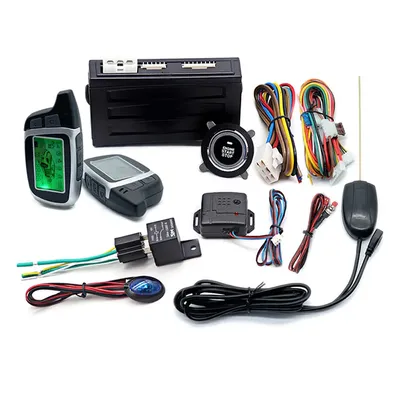Remote starter car alarm with autostart smart system universal start stop ignition button for car central lock auto acessories