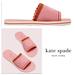 Kate Spade Shoes | Kate Spade Festival Slides Sandals Flip Flops Womens 8 Pink Knit Spade | Color: Pink | Size: 8