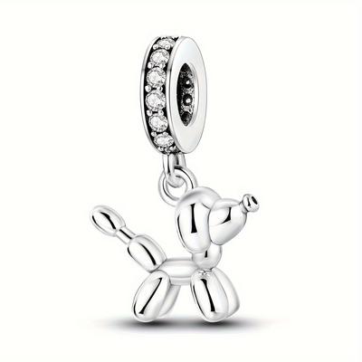 Original 925 Sterling Silver High Quality Women Pendant Charms Beads Fits Original Brand Bracelet Balloon Poodle Charms Women Party Jewelry Gifts