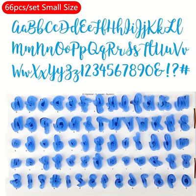 TEMU 26/66pcs, , Alphabet Pastry Embosser Set, Biscuit Molds, Baking Tools, Kitchen Accessories Image