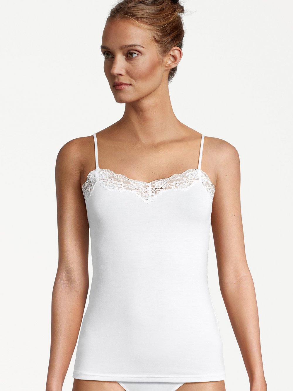 Nina von C. Spaghetti Top Damen weiß, 38 Image