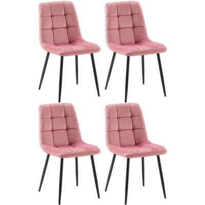 4er Set Esszimmerstühle Antibes rosa Image