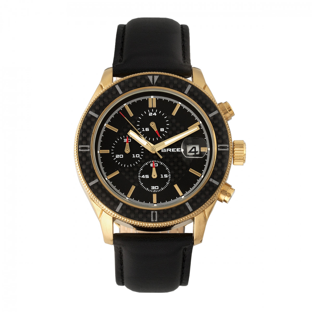 Breed Maverick Chronograph Lederarmbanduhr mit Datum Image