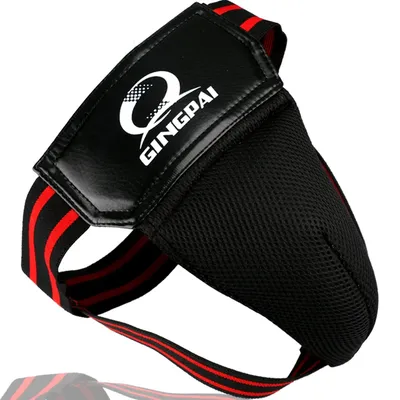 Hot Wholesale Adult Male Sanda Crotch Guard Protector Taekwondo MMA Groin Protector Kick Boxing