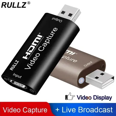 4K 1080p USB 3.0 Video Capture Card USB 2.0 HDMI Game Grabber Box for PS4 DVD Camera PC Recording