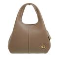 Coach Crossbody Bags - Polished Pebble Leather Lana Shoulder Bag 23 - Gr. unisize - in Taupe - für Damen - aus Leder & Leder & Leder & Leder