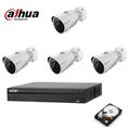 Kit videosorveglianza poe ip 4 telecamere Dahua 2 mpx hd 500 gb