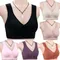 Reggiseni in cotone pieno Chiusura frontale Gilet Reggiseno Intimo femminile Intimo donna Reggiseni