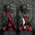 Custodia per telefono Marvel Deadpool per Apple iPhone 15 16 Pro Max 14 16 Pro 13 12 11 Pro Max 14 16 Plus Cover mobile antiurto