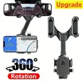 Supporto per telefono per auto girevole a 360 gradi Supporto per specchietto retrovisore Staffa per telefono per auto Supporto per navigazione GPS Supporto per cellulare mobile pieghevole in auto