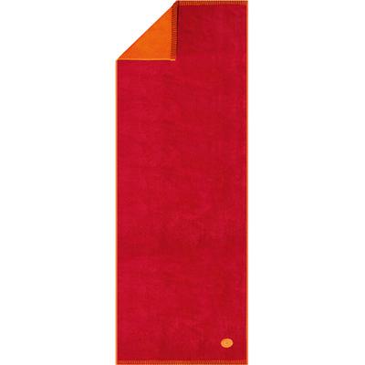 Saunatuch EGERIA "BEN", rot (crimson), B:75cm L:200cm, Frottier, Obermaterial: 100% Baumwolle, Handtücher (Packung), 75x