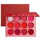 Beauty glazed eyeshadow palette 20pcs/lot Red Eyeshadow Palette Cosmetics Cute Blush Eye Shadow Custom Eyeshadow Palette With Logo Qing beauty eyeshadow palette(Size:Mixed Color)