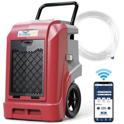 AlorAir Commercial Dehumidifier with Pump Drain Hose, 190 Pints Smart Wi-Fi Large Capacity Industrial Dehumidifier for Basements