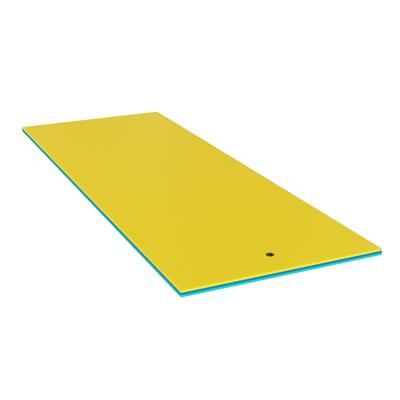 Floating Water Mat,12' × 6' Lily Pad Floating Mat,3-Layer Foam Water Pad for Water Recreation,Thick,Durable Water Activities Mat