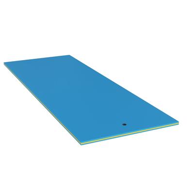 Floating Water Mat,12' × 6' Lily Pad Floating Mat,3-Layer Foam Water Pad for Water Recreation,Thick,Durable Water Activities Mat
