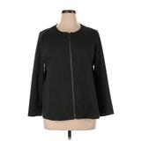 Eileen Fisher Jacket: Black Jackets & Outerwear - Women's Size X-Large