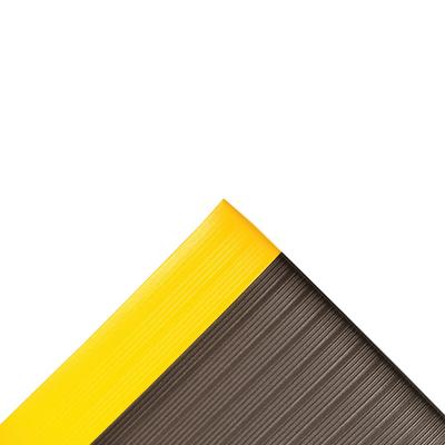 NoTrax 410R0348BY Airug Anti-Fatigue Floor Mat - 4' x 60', 3/8" Thick, Black/Yellow