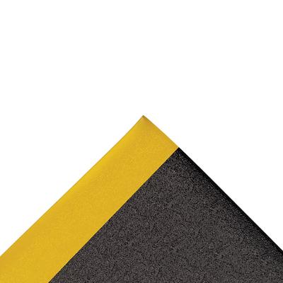 NoTrax 411R0436BY Sof-Tred Anti-Fatigue Floor Mat - 3' x 60', 9/16" Thick, Black/Yellow