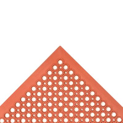 NoTrax T30S0033RD Competitor Anti-Fatigue Floor Mat - 3' x 3', 1/2" Thick, Red